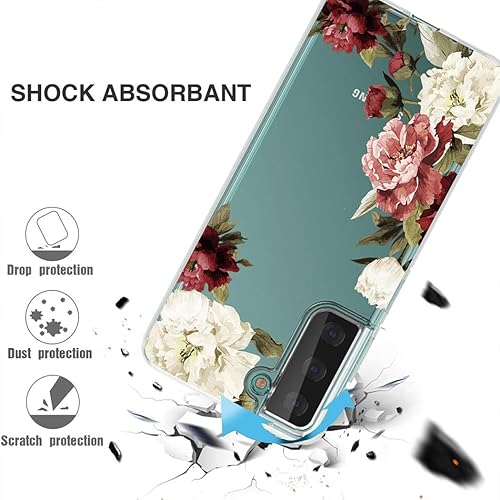 Miniatura 7 de Funda para Galaxy S21 5G de 6.2 pulgadas, para Samsung S21 (2021), funda transparente para niñas y mujeres, TPU suave a prueba de golpes, funda