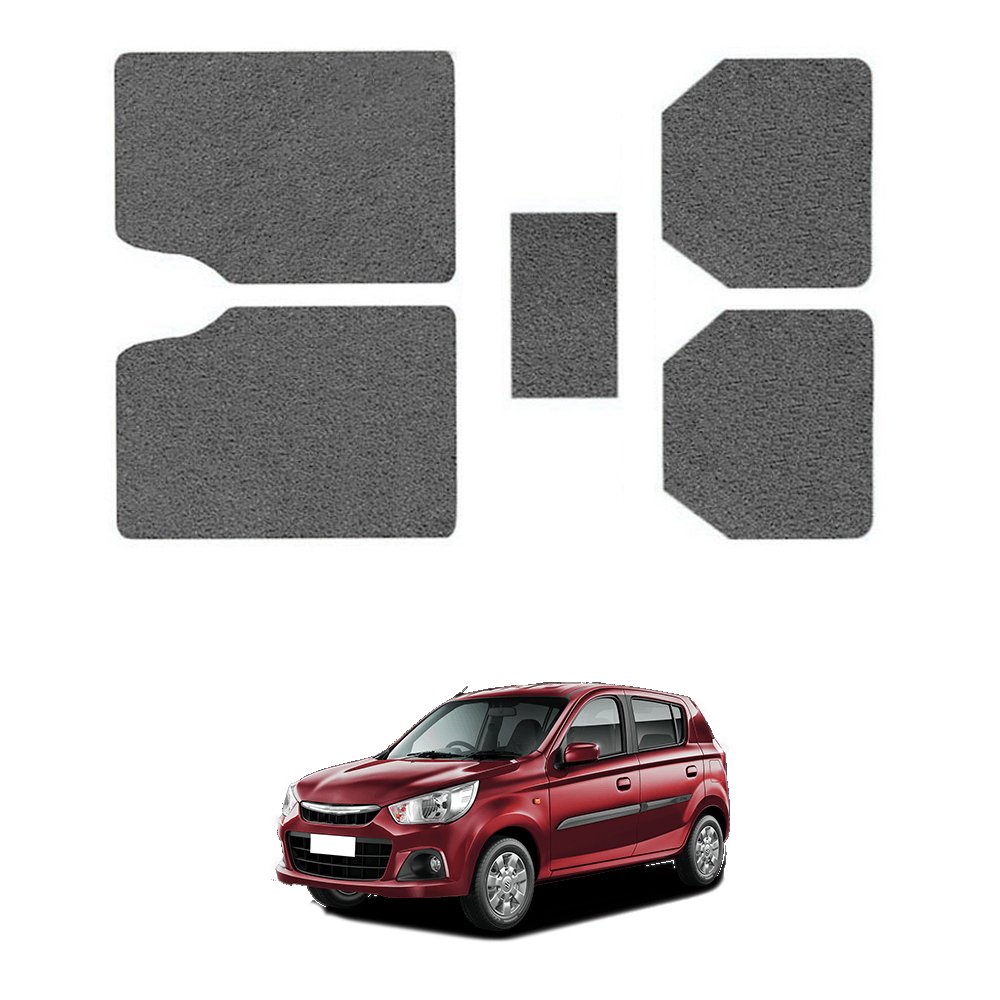Motor Duniya Anti Slip Noodle Car Floor Mats (Grey) for Maruti Suzuki