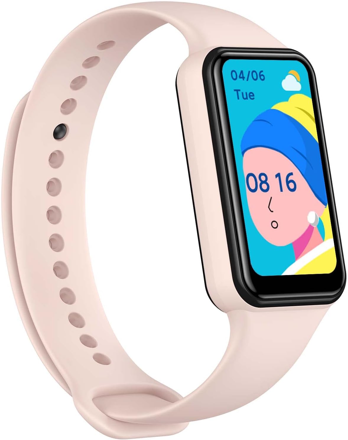 Amazfit Band 7 Fitness & Health Tracker for Women Men, 18-Day Battery Life, Alexa Built-in, 1.47”AMOLED Display, Heart Rate & SPO₂ Monitoring, 120 Sports Modes, 5 ATM Water Resistant, Pink (Renewed)