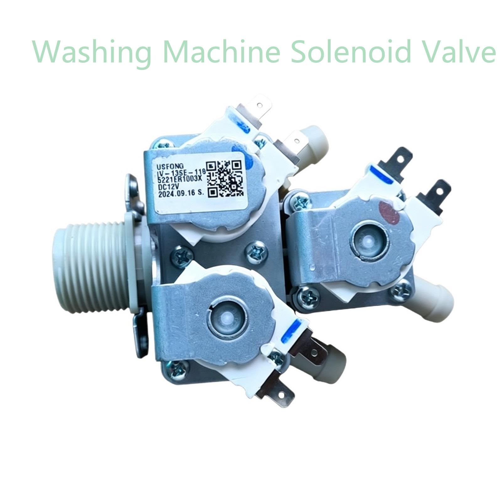Válvula Solenoide De Entrada De Agua, Compatible Con LG,5221ER1003X 5221ER1003U DC12V, Piezas De Válvula Electromagnética for Lavadora De Tambor