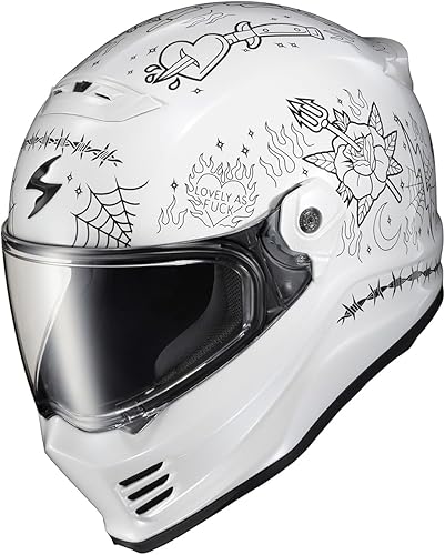 Miniatura 2 de ScorpionEXO Covert FX - Casco integral para motocicleta de adulto estilo Street Fighter, con bolsillos para altavoces con Bluetooth, certificación