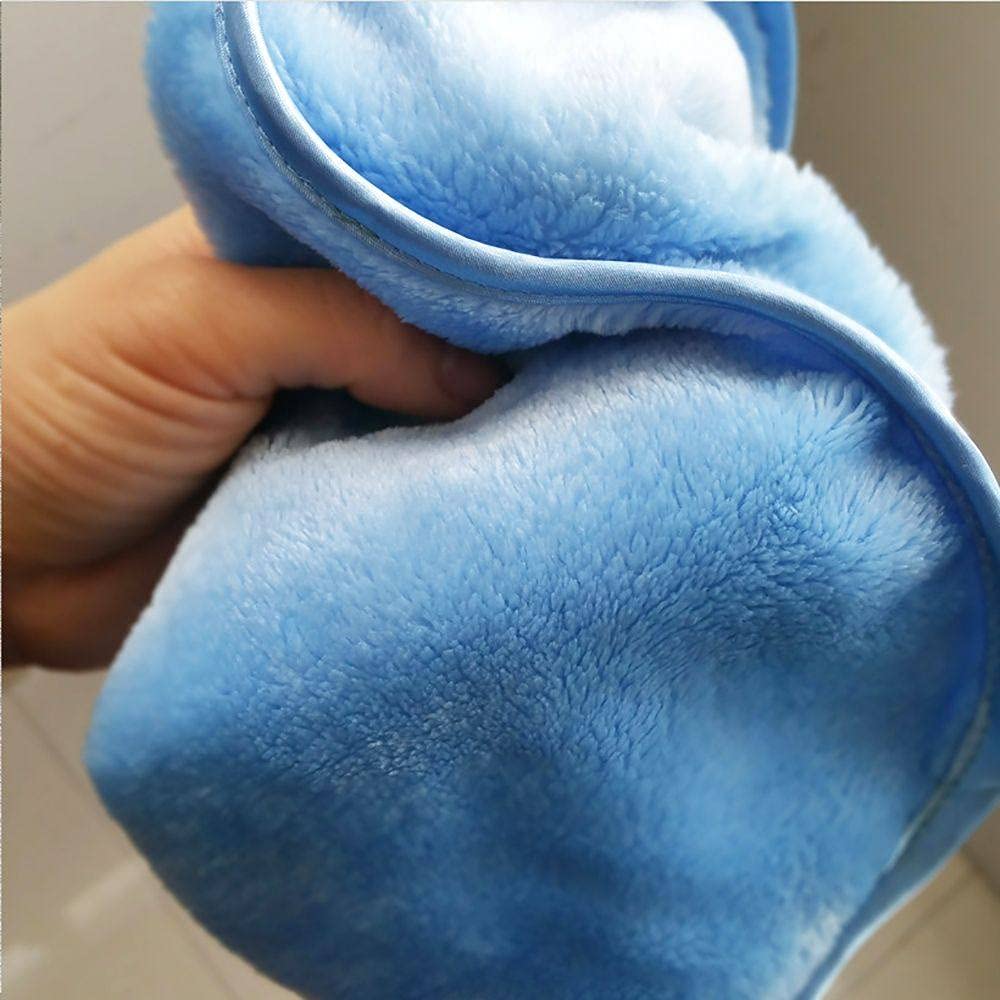 Ręcznik do myjni samochodowej 40*17cm Premium mikrofibra pluszowy Car Detailing Super AbsorbentTowel Ultra miękki ręcznik do mycia samochodu narzędzie do czyszczenia samochodu, błękitny 40x17cm (Ros