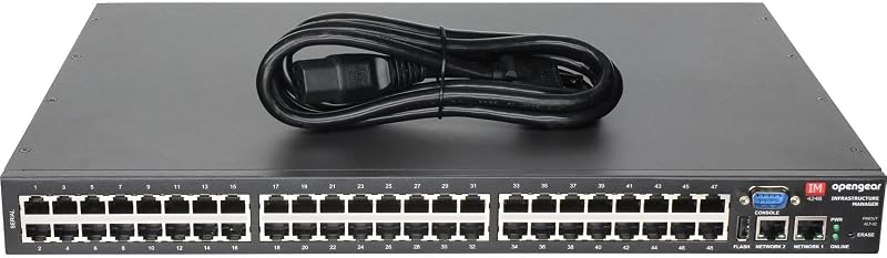 Opengear IM4248-2-DAC-X2 Servidor de consola de administrador de infraestructura serie de 48 puertos con fuente de alimentación dual (renovado)