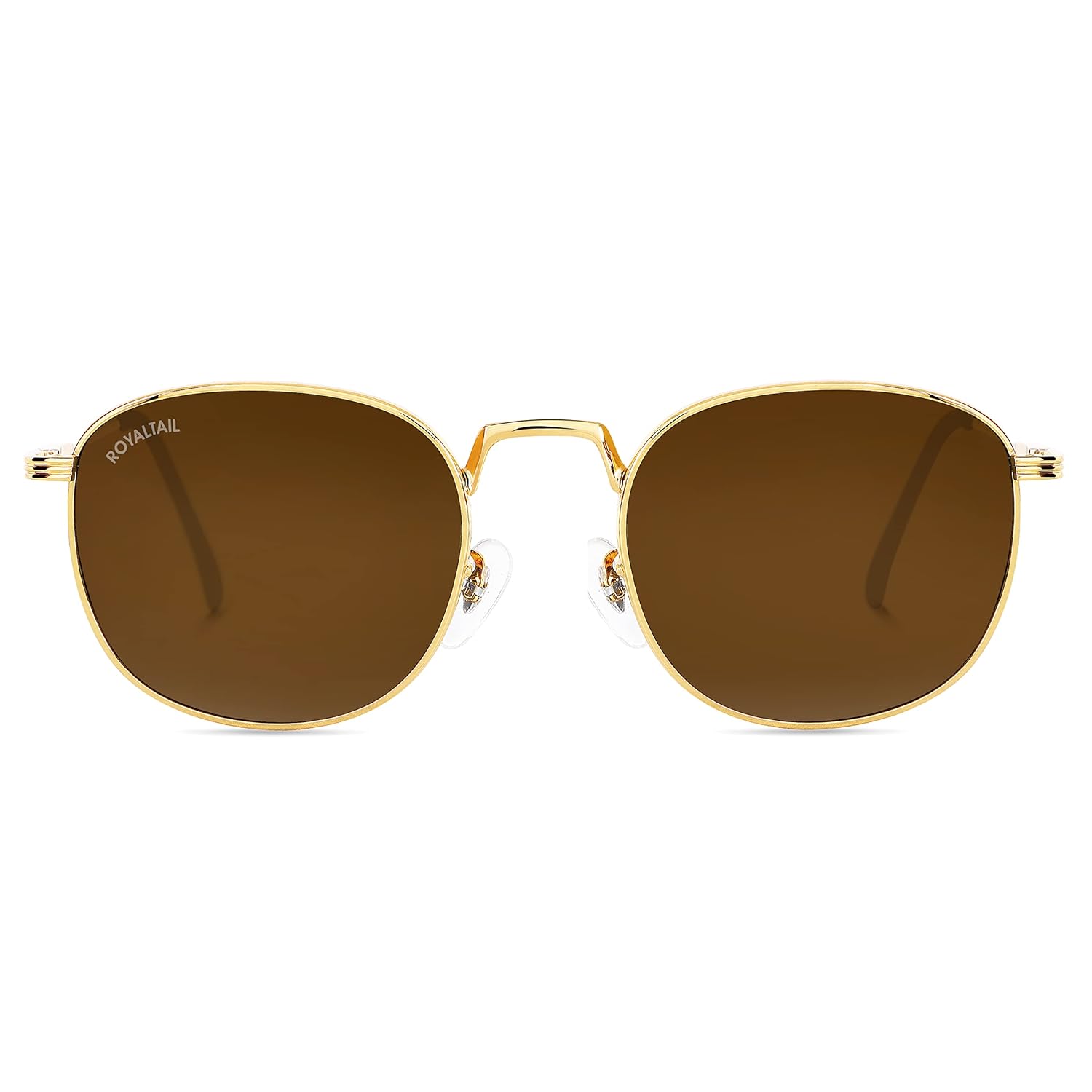 Royaltail Full Rim Round Shape Sunglasses, Unisex Square 100% UV Protected | For Men &amp; Women | For Eye Protection, Safety,