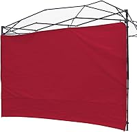 Vista 12 de Toldo Parasol Pared Lateral para Gazebos Carpa Impermeable para 10x10ft Pop up Pierna Recta Exterior 1 Pieza Nuevo Solo Negro