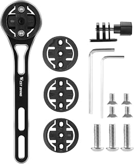 Bike Camera Holder - Aluminum Alloy Integrated Bracket Extended Mount,Integrated Bracket Front Bike Light Computer Mount with 3 Bases, Cycling Accessories