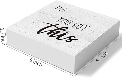 Miniatura 2 de P.S. You Got This - Cartel de madera decorativo inspirador para caja de madera, letrero de madera para el hogar, sala de estar, dormitorio, oficina,