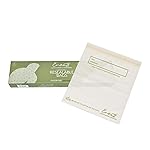 100% Compostable Food Storage Bags [Gallon 50 Pack] Eco-Friendly Freezer Bags, Resealable Bags, Heavy-Duty, Reusable, Off-White by Earth\'s Natural Alternative