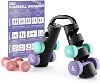 PhysKcal Dumbbells Set with Storage Rack, Hand Weights Set for Home, Gym & Studio