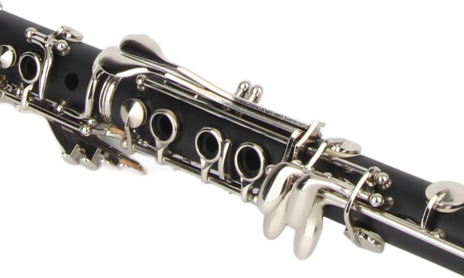 Bb Clarinet Set Wood Clarinet for Beginners, 17 Keys Professiona Bb Clarinet with Case, Reeds Cleaning Cloth(Black)