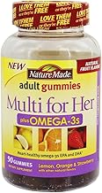 Nature Made Multi for Her Plus Omega-3 Adult Gummies, 90 Count