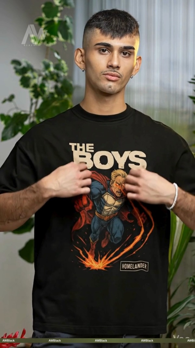 Buy AWBlack Home Prime Lander Graphic T-Shirt for Men | 180 GSM