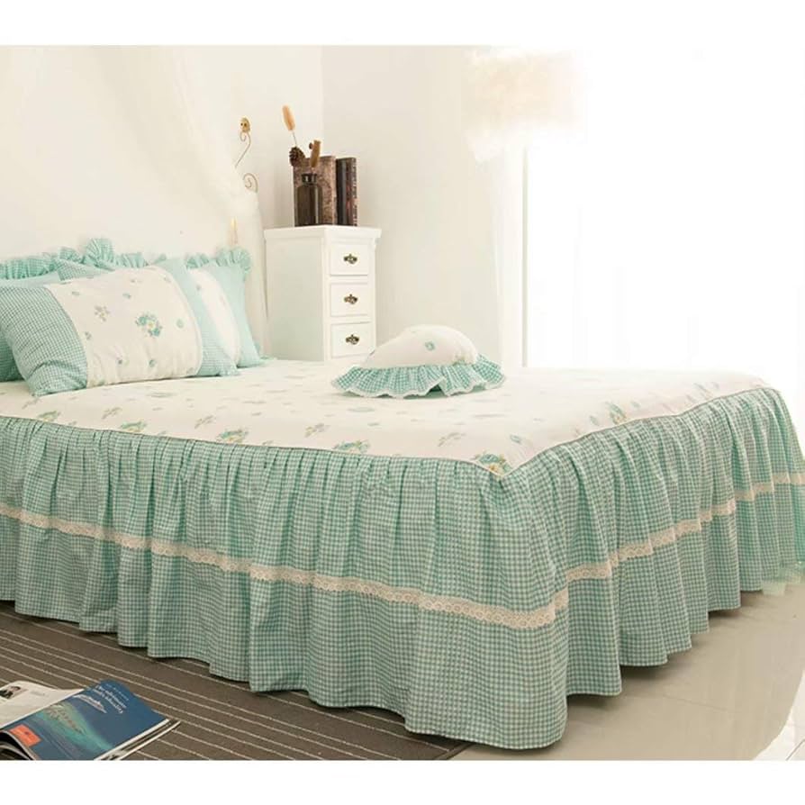 ベットカバー　4点セット　(レース付きカバー、枕カバー、ボックスシーツ) ベットカバー4点セット(レース付きカバー、枕カバー、ボックス