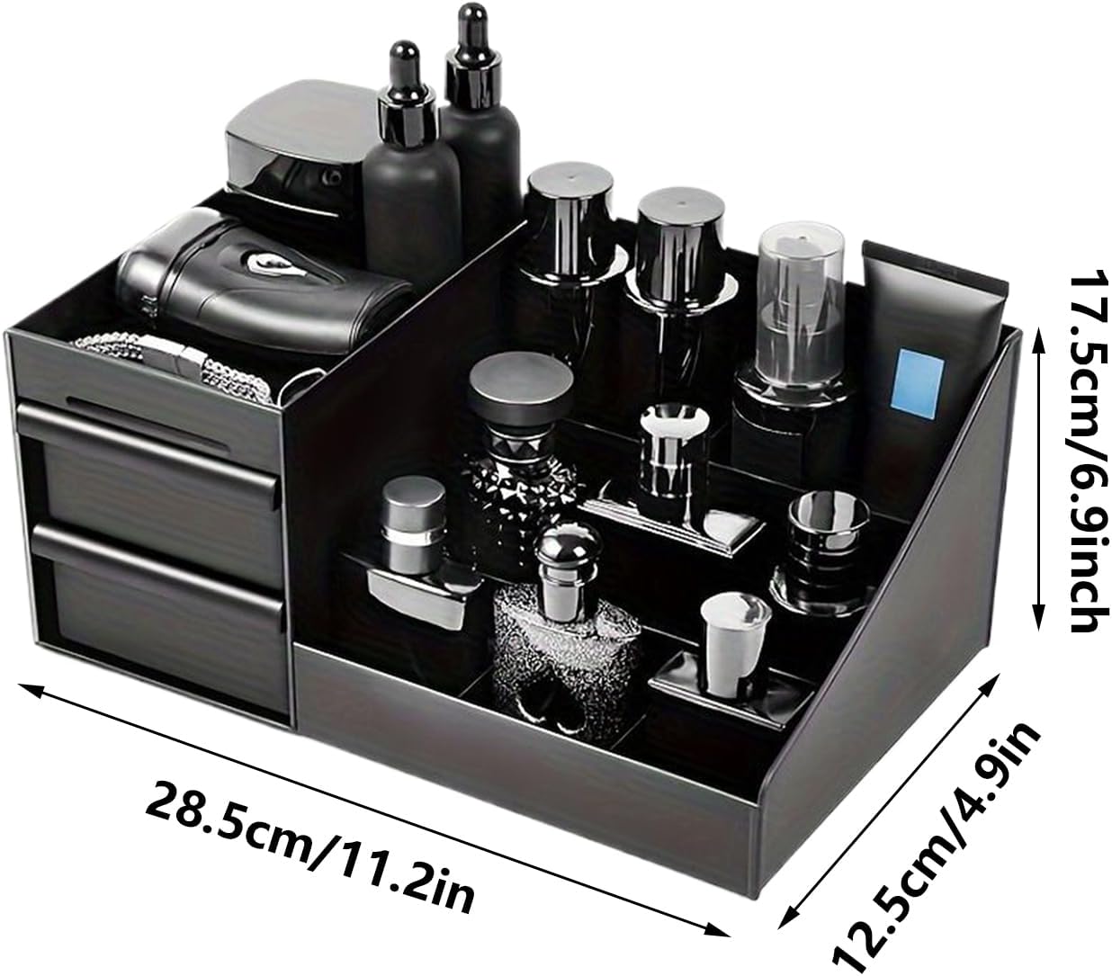 Makeup Organizer with Drawer Jewelry Cosmetic Case image 5