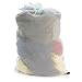 HANGERWORLD White Mesh Polyester Netting Laundry Bag 34inch x 24inch Toggle Fastening Washing Machine Tumbler Dryer