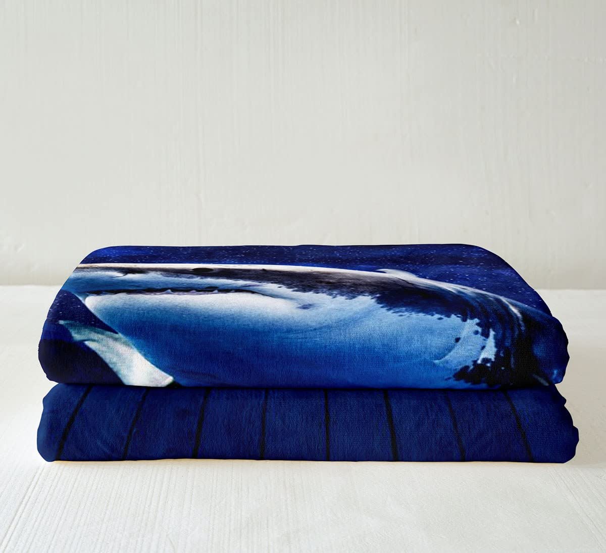 Copertina Bimbo 76x101 Cm In Morbido Pile Sherpa Unisex, Perfetta Per Passeggino E Culla - Colore Blu Artico