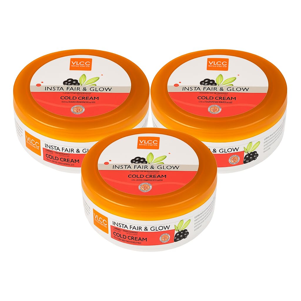 V L C C Insta Fair & Glow Cold Cream, Mulberry & Alpine Extracts