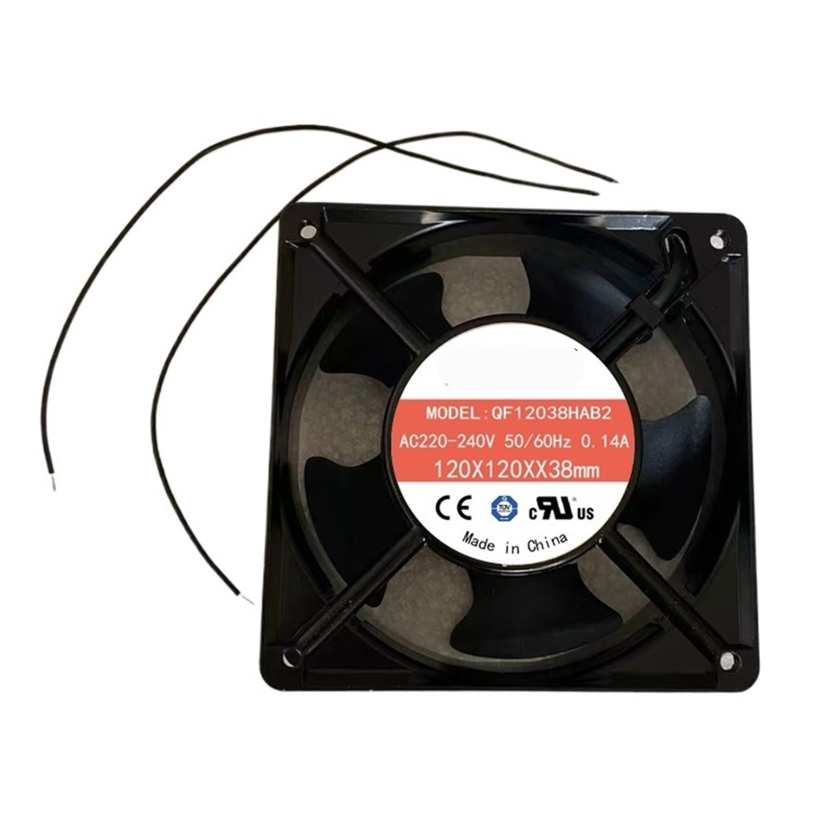 YMUGUEGH Fan 12038 220-240v QF12038HAB2 3400rpm cooling fan(2wire leading out)