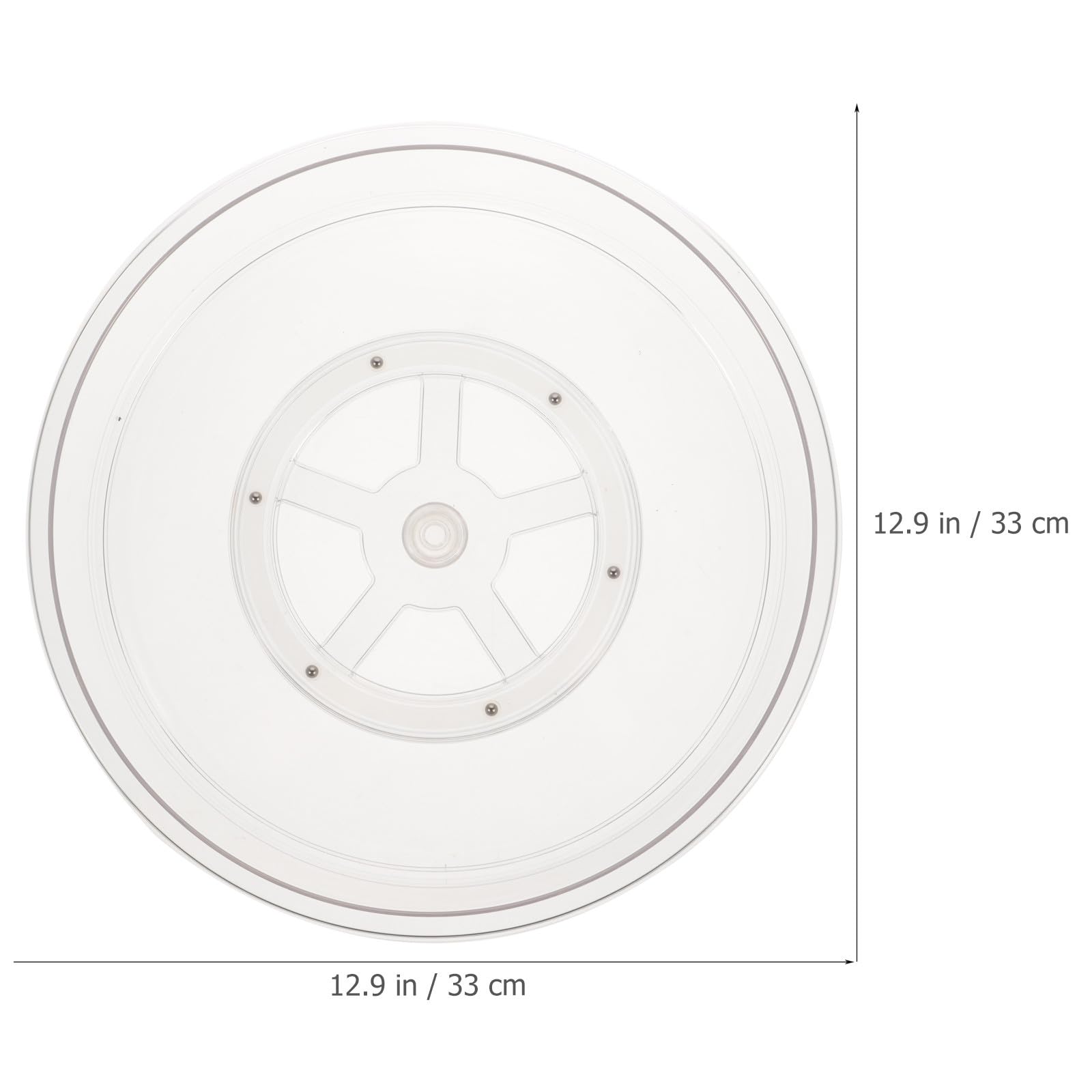 MAGICLULU Organizzatore Girevole per Spezie in Plastica 35 Cm, Porta Spezie Rotante Salvaspazio per Cucina Domestica e Ristoranti, Scaffale Portaoggetti per Condimenti Design Rotante