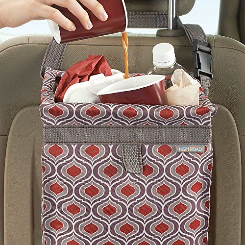 High Road Trashstash Car Trash Bag With Waterproof Lining And Hinged Covered Top For The Front Or Back Seat In Cars, Suvs And Trucks #TOP1