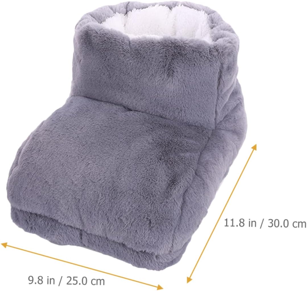 Didiseaon 2pcs Heated Foot Warmer Boots USB Electric Heating Shoes for Men and Women Fast Heating Material Comfortable Foot Warmers for Use