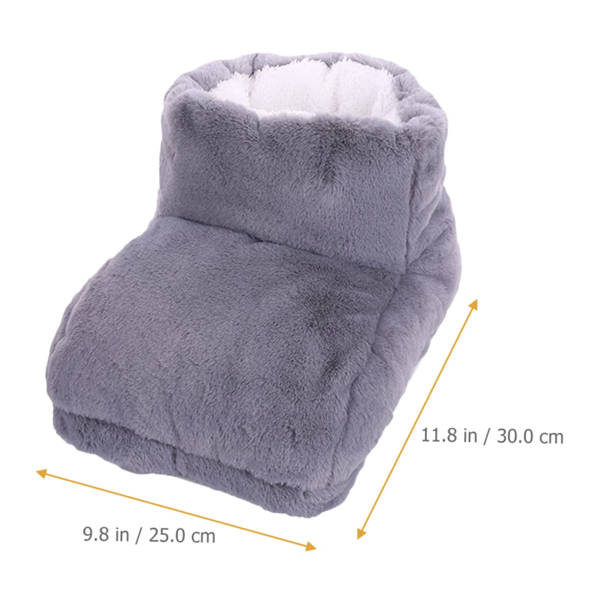 Didiseaon 2pcs Heated Shoes for Men Foot Heater Pad Fast Heating Plush Material Power Great for Study