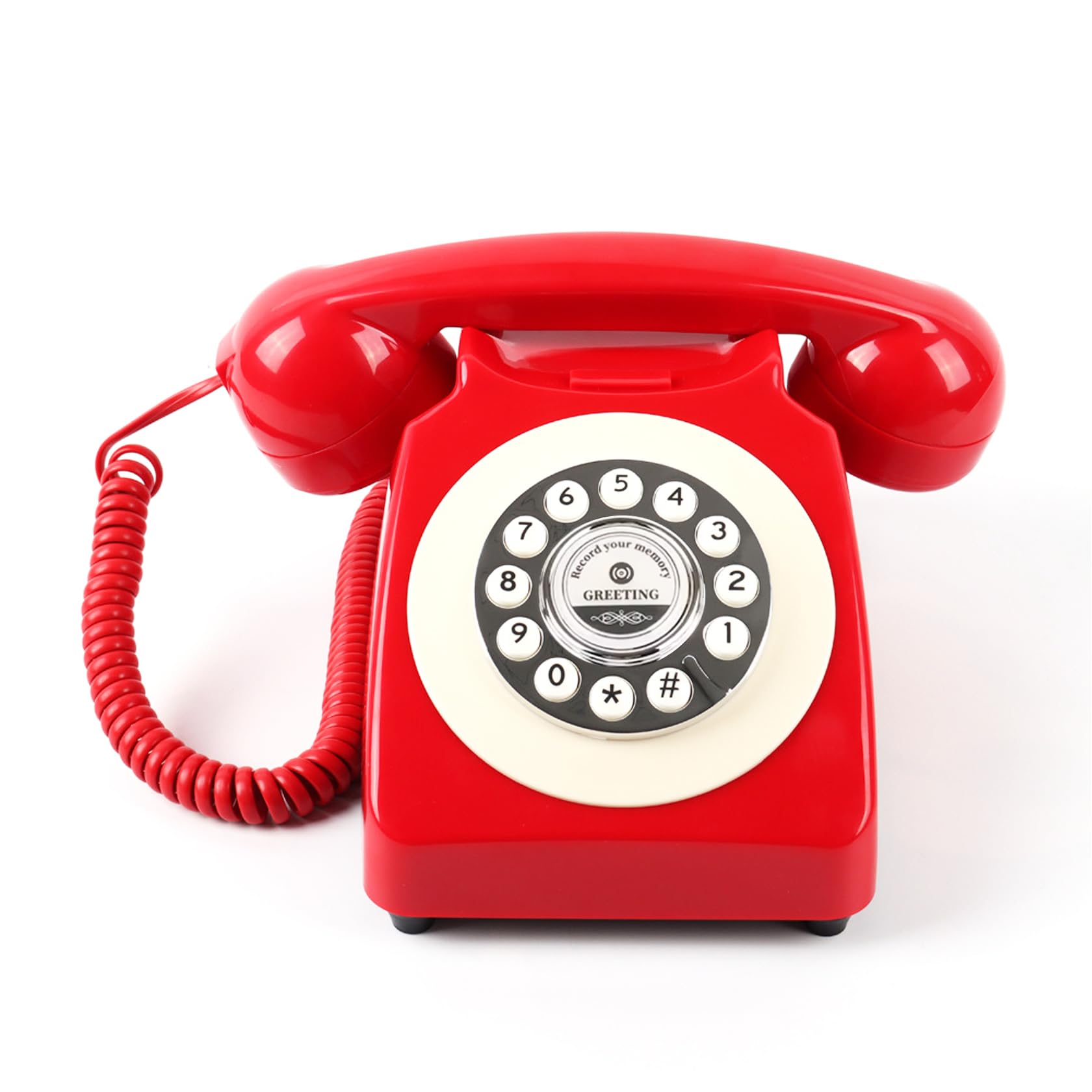 Sprachaufzeichnung Audio Gästebuch - Gästebuch Telefon für Hochzeiten, Brautpartys, Jubiläen | Retro Telefon Voice Recorder | USB Wiederaufladbares Speichertelefon | Einzigartiges Hochzeitsgeschenk