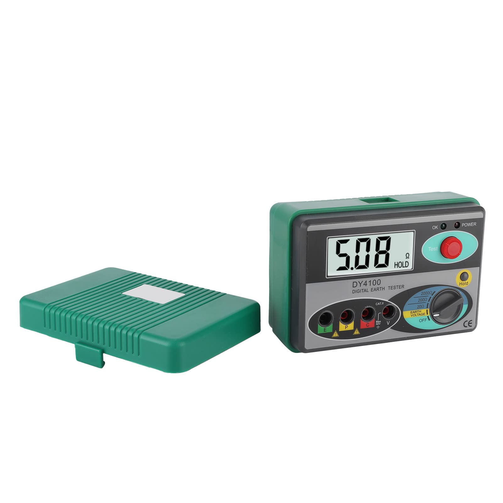 Tester Rezystancji Uziemienia Aramox, Precyzyjny Miernik Rezystancji Niedoboru LCD, ze Wskaźnikiem LED