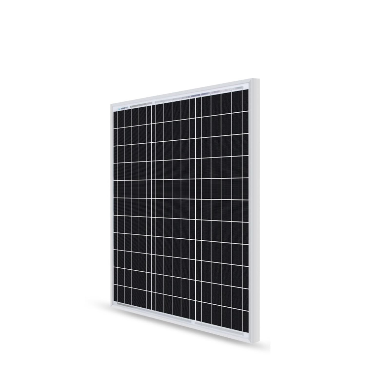 Panneau solaire monocristallin 50W 12V DELURA compact pour installation autonome hors réseau