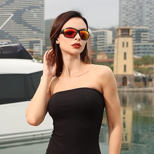 Miniatura 8 de Dollger Lentes de sol deportivos polarizados para hombres y mujeres, protección UV400, para correr, pesca, ciclismo, conducción, golf