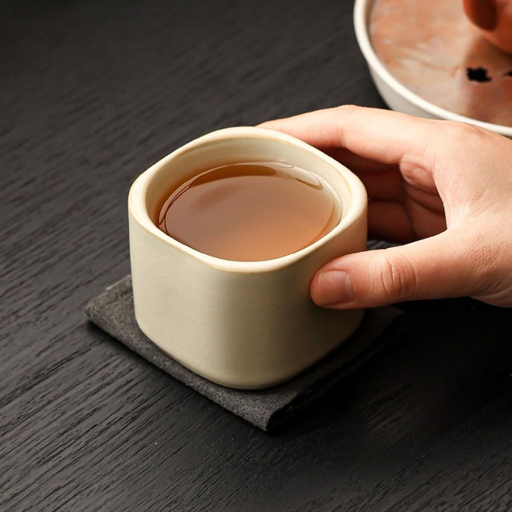 GSOUL Kungfu Tea cup Retro Creative Teacup Personal Owner Cup Ceramic Kung Fu Tea Set Drinking Single Small Tea Cups