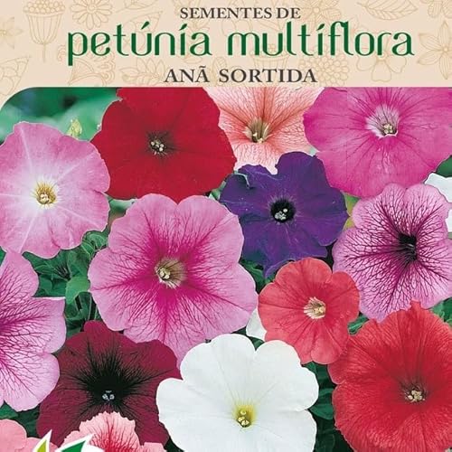 Sementes de Petúnia Mulíflora Sortida 100mg Topseed Garden
