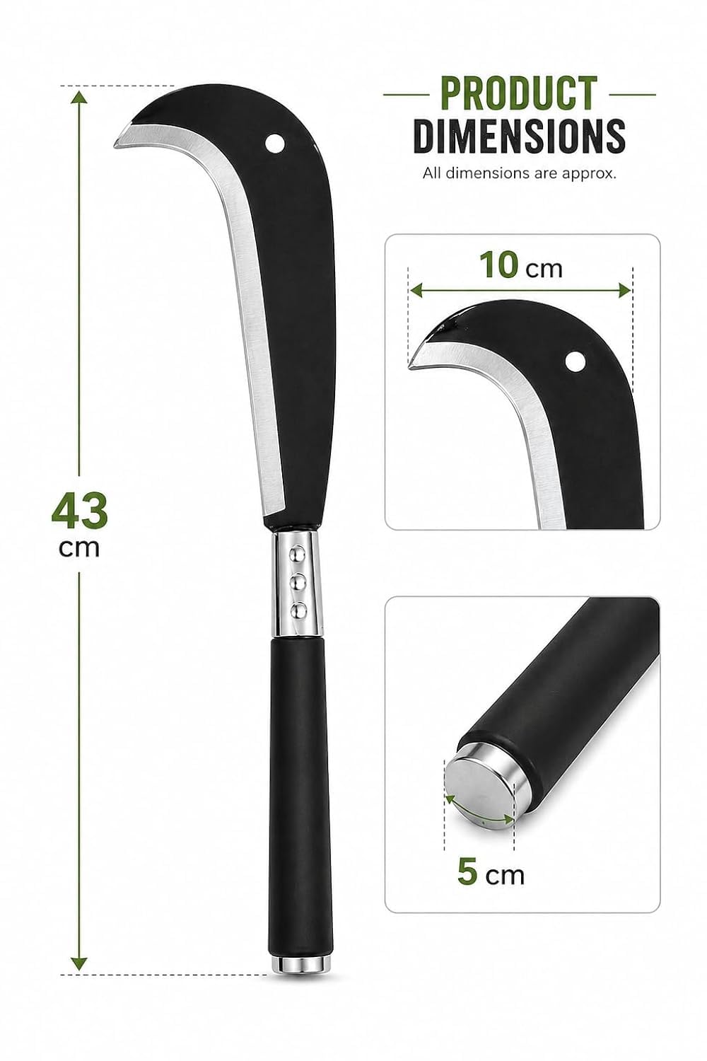 ARUSPRAY Kitchen Knife - Dhariu for Farming & Gardening -2 ARUSPRAY Kitchen Knife - Dhariu for Farming & Gardening -2
