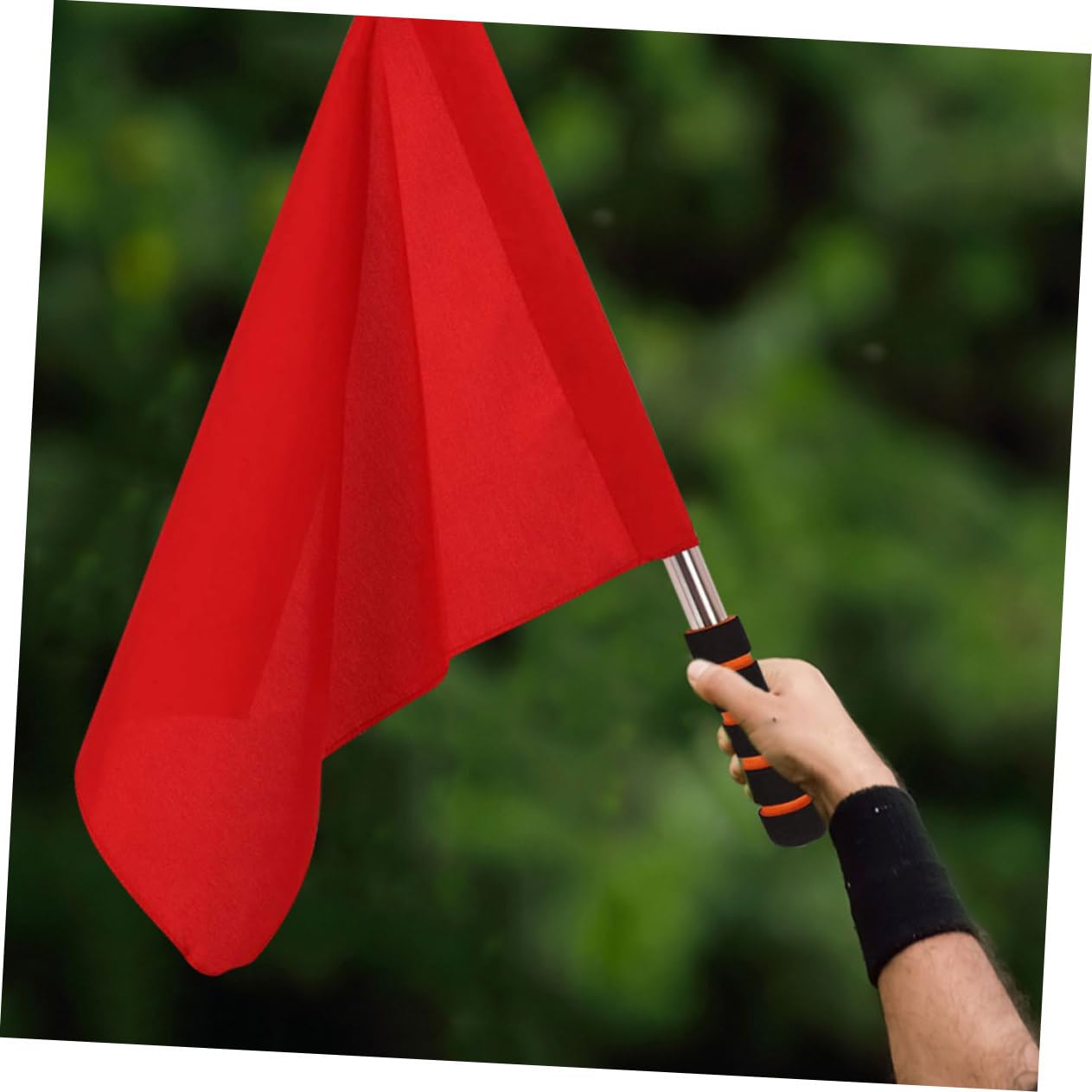 INOOMP 8 Pcs Drapeau Drapeau D'Arbitre Drapeaux De Signal D'Avertissement Agitant Un Drapeau pour La Course De Football Drapeau De Course Conduisant Un Match De Drapeau Drapeau D'Arbitre