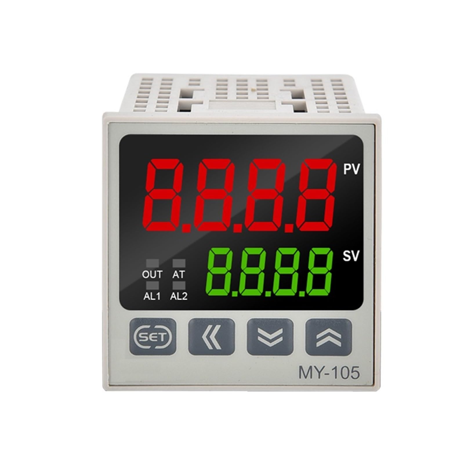 RWRAPS regolatore Temperatura pid Regolatore di Temperatura con Display a LED 240VAC Controllo di Regolazione PID PV SV 0-400℃ MY-105 48 * 48mm 50/60Hz (Color : K Relay Output)