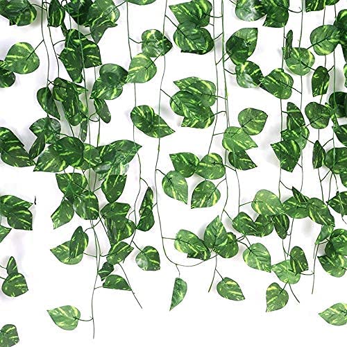 Guirlande lierre artificiel vert lot de 4 plantes tombantes