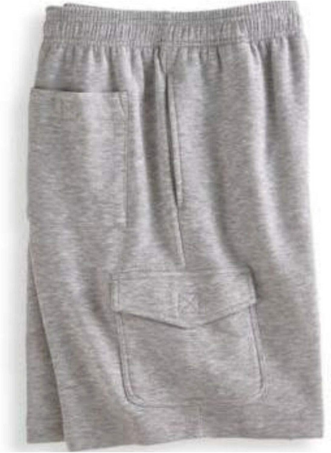 Big and Tall Beefy Fleece Cargo Shorts to 8X Big in Navy, Grey, and Black