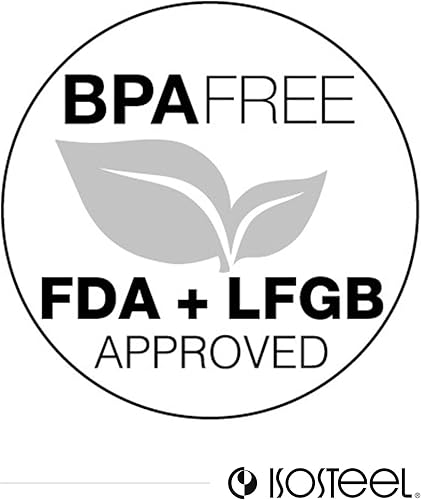 Miniatura 5 de Isosteel VA-9568 – cubeta de hielo para vino, acero inoxidable 18/8, con doble pared, superficie mate cepillado – sin BPA.