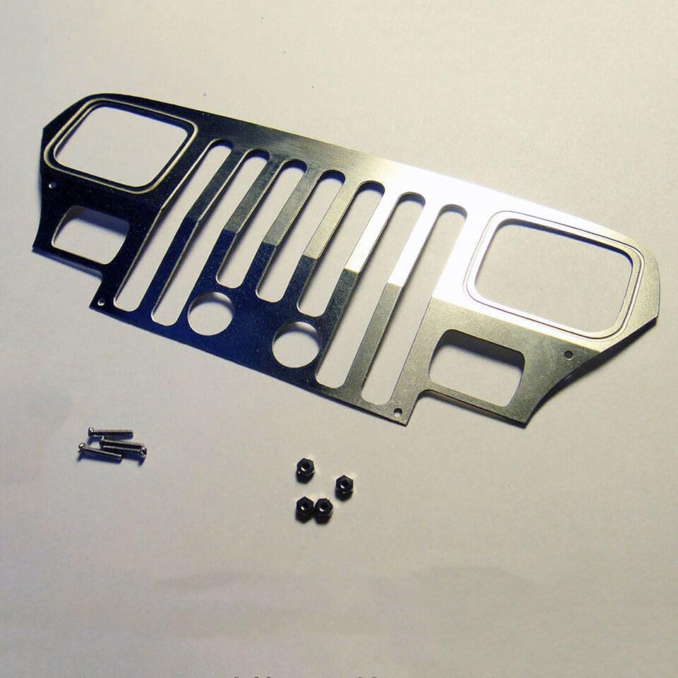 Metal Front Grille Fit for RC Car 1/10 TAMIYA CC01 Wrangler DIY Parts