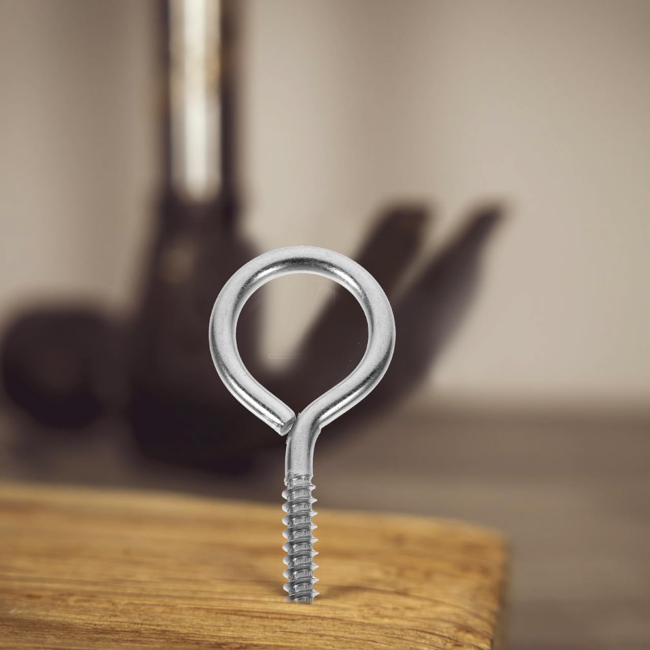 Kichvoe 10Pcs Stainless Steel Eye Screws Screw Eye Hooks for Hanging Lights Curtains Ropes Chains Mugs Feeders Planters Kitchen Towels Indoor Outdoor Home Office Storage