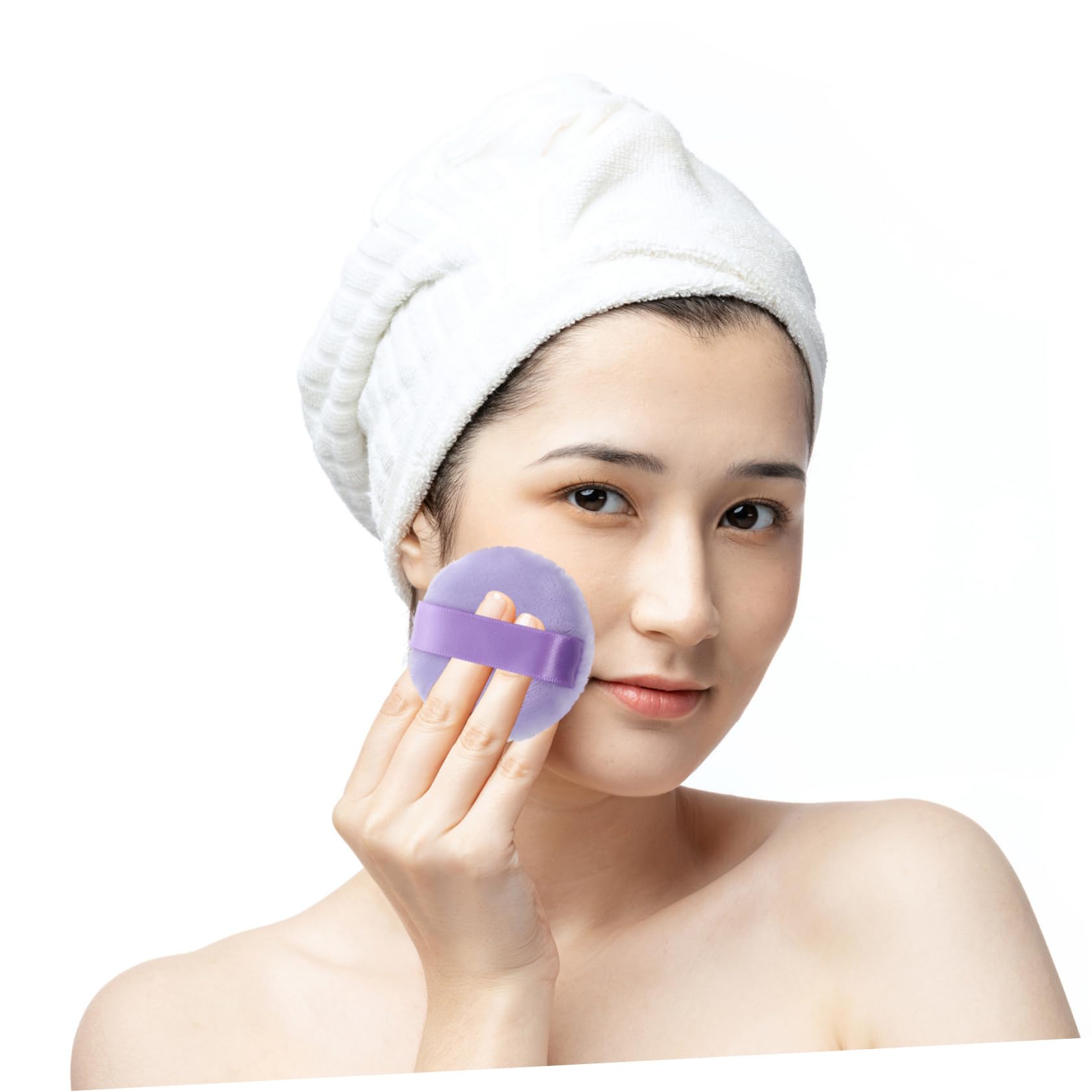 HAPINARY Small Makeup for Face Powder Pcs Round Powder for Women Gentle Texture Strap