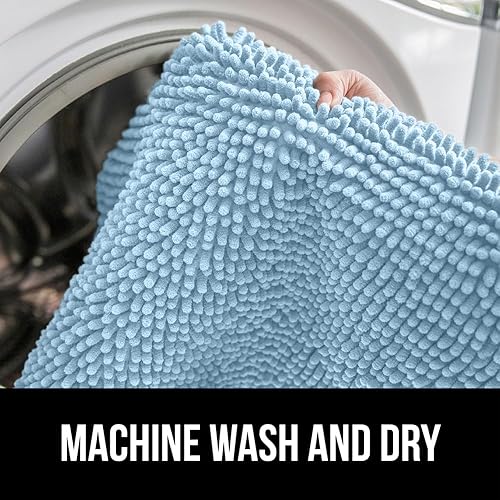 Miniatura 7 de Gorilla Grip - Alfombra de baño de lujo, de felpa, extra suave, duradera y absorbente, lavado y secado a máquina, perfecta para una sola alfombra