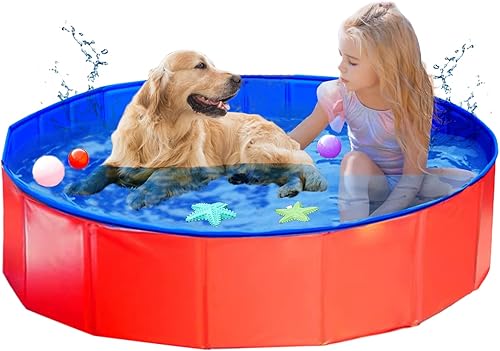 Miniatura 8 de ITidyHome Piscina plegable para perros y mascotas, bañera plegable para mascotas con bolsa de transporte y cepillo para mascotas para perros, gatos