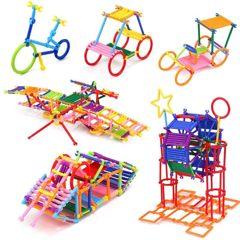 WISHKEY Educational Building Blocks Creative Smart Sticks Set for Early Development of Kids, DIY Assembly Plastic Stick Interlocking Game to Create Different Shapes for Toddlers 3 Years+ (Multicolor) (B0BJ6XBZMR) Amazon Price History, Amazon Price Tracker