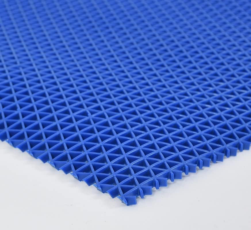 Image of Anti Skid & Multipurpose Rubber Mat /Bathroom Mat /Shower Mat /Carpet /Rugs /Rainmat /Swimming Pool Mat (Blue, 2X8)