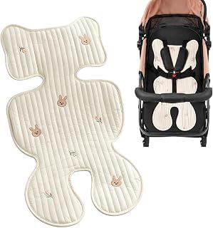 Buggy Einlage Sommer, HOVCEH Universal Anti Schwitz Sitzauflage Buggy Sommer, Waschbar Kinderwagen Einlage Sommer für Kindersitz, Buggy, Babyschale