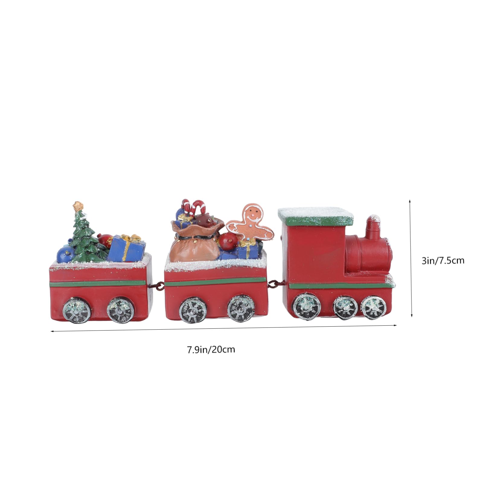 NOLITOY 1 Pc Decoración Navideña Adorno De Coche De Navidad Estatua De Tren De Navidad Decoración De Tren De Vacaciones Tren Festivo Mini Tren Sombrero De Copa Niño Pequeño Familiar Resina