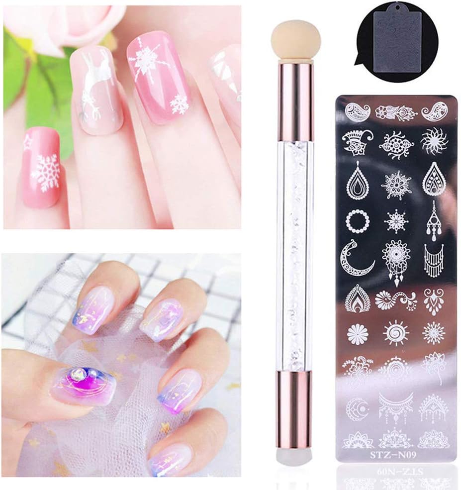 EBANKU Nail Stamping Plates Kit Sets