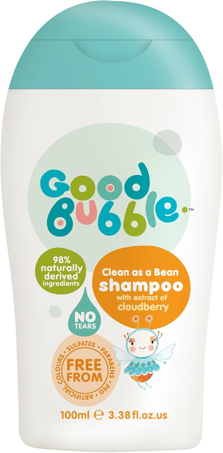 Good Bubble Natural Shampoo with Cloudberry Extract- 100ml Tear-Free Vegan Shampoo - Sulphate Free travel Shampoo for Sensitive Skin
