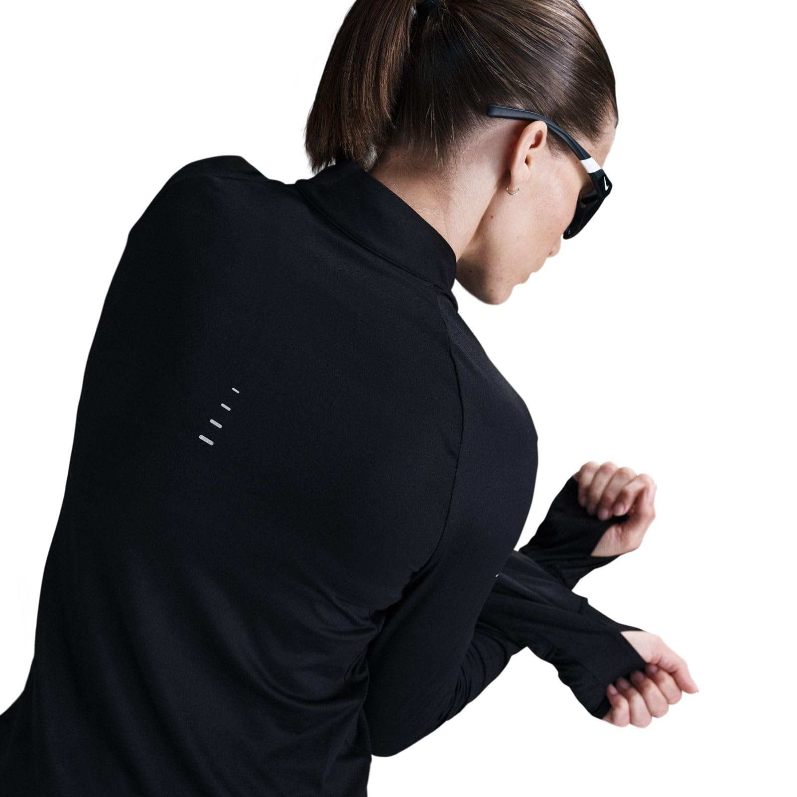 Nike Nike Swift Camiseta de Running Dri-fit con Cremallera de 1/4 Y Protección UV - Mujer Sweatshirt Mujer (Pack de 1)